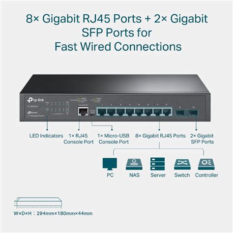 TL-SG3210 | JetStream 8-Port Gigabit L2+ Managed Switch with 2 SFP ...