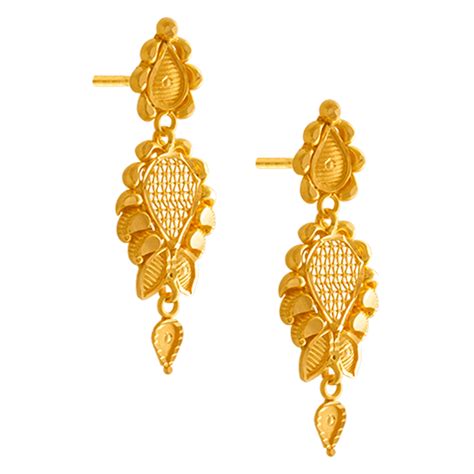 Browse PC Chandra's Elegant 22KT Gold Jhumka Earrings Designs online ...