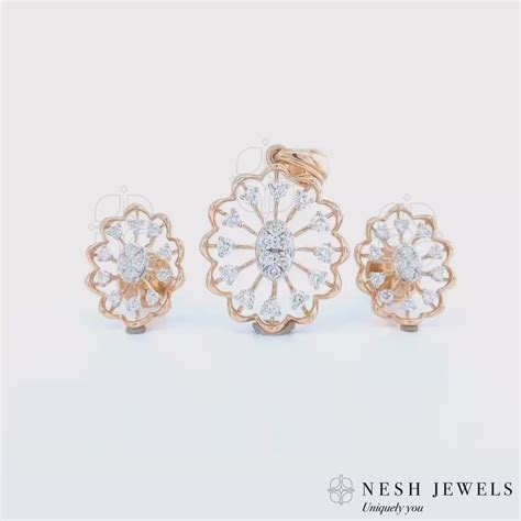 Radiant Blossom Diamond Set – Nesh Jewels