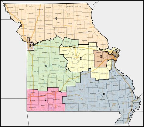 The Missouri Congressional District Map: A Framework For Representation ...