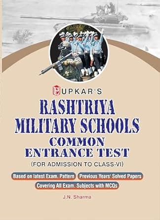 Upkar's Rashtriya Militry School Common Entrance Test For Admission in ...
