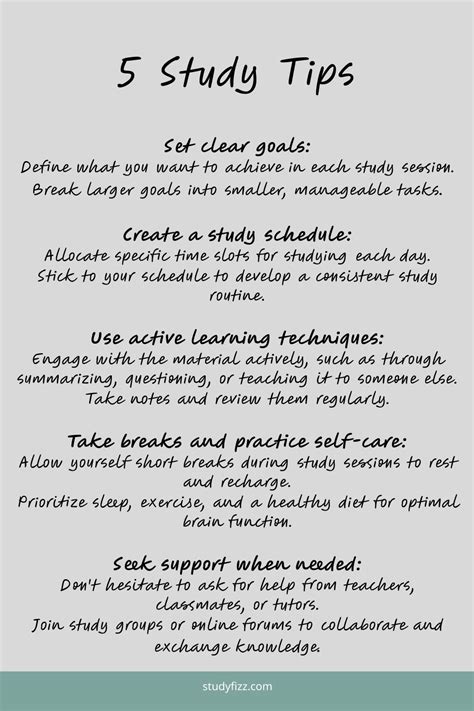 Study Tips That Work 的图像结果