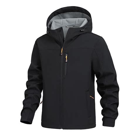 CharmCyan Waterproof Softshell Jacket for Men Outdoor Windproof Lightweight Hooded Raincoat ...