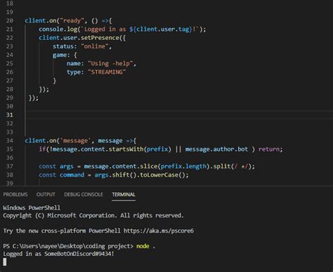 Image result for Discord Chat Bot Code