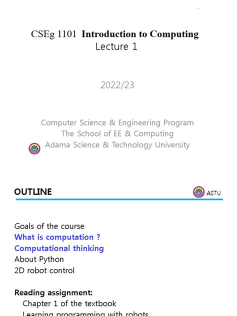 Image result for Introduction to Computer Programming Lecture