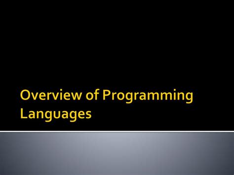 Programming Overview 的图像结果