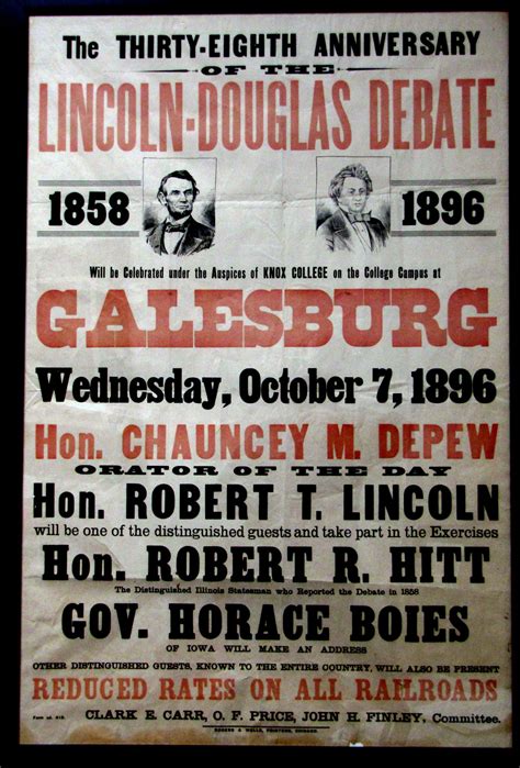 Lincoln Douglas Debates Poster