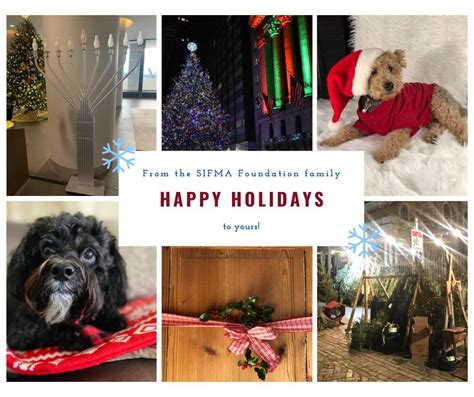 May your holidays be merry and bright 💗 | SIFMA Foundation
