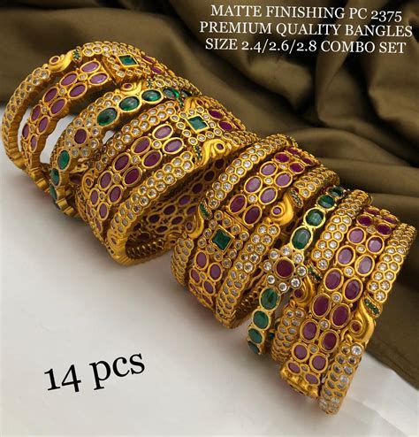 Matte Finishing Premium Bangles Latest 2021 - Indian Jewelry Designs