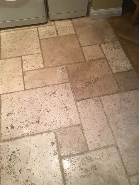 Tumbled Travertine Kitchen Tiles Rejuvenated in Godstone - East Surrey ...