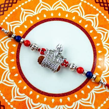 Elegant Rakhi | Send Designer Red Mandala Rakhi for Brother Online ...