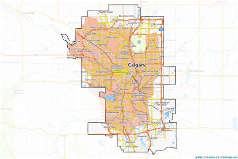 Make printable Calgary maps with border masking (cropping) using leaflet (OSM).
