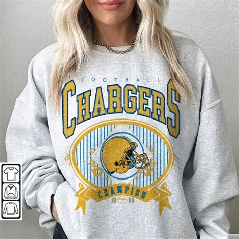 Chargers Football Sweatshirt, Justin Herbert Shirt Retro Crewneck shirt ...