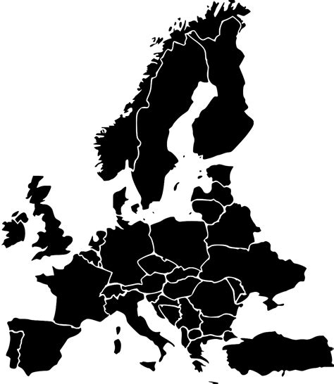 Map Of Europe Svg