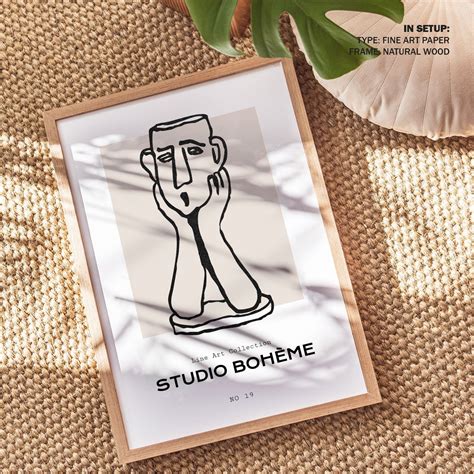 Face Afterthought : Buy Best Framed Line Art Painting Online – Dessine Art