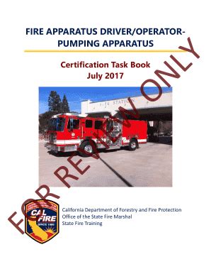 Fillable Online osfm fire ca Fire Apparatus Driver-Operator Pumping ...