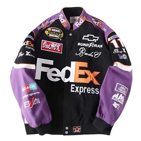 Dudack Sponsored Purple Embroidered Racer jacket | Vintage racing ...