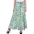 Buy COTTON BREEZE Women's Cotton Long Skirt Multi Coloured at Amazon.in