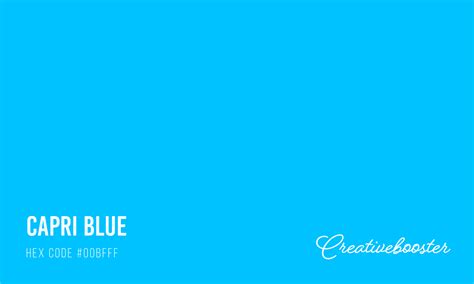 All About Color Capri Blue (Color Codes, Meaning and Pairings ...
