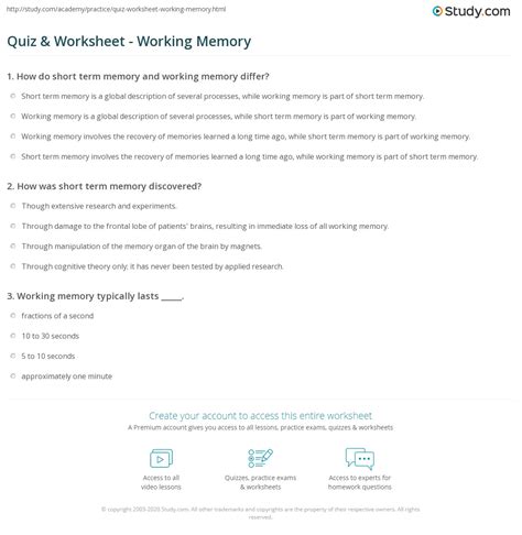 Practice Memory Test 的图像结果