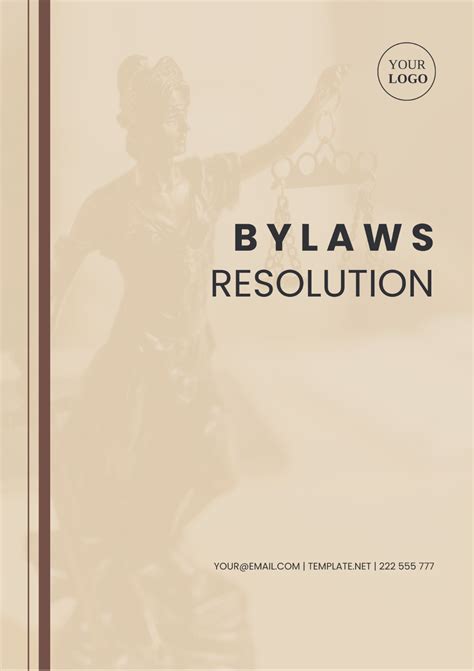 Free Bylaw Templates to Edit Online & Print