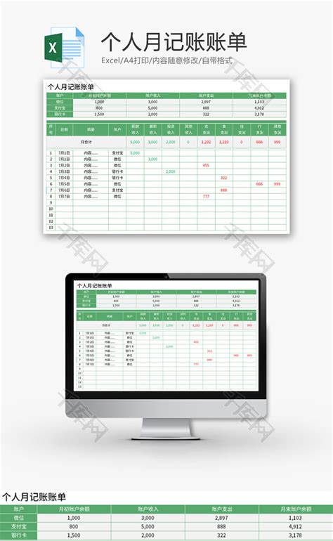 有哪些好用的Excel个人账单模板? - 知乎