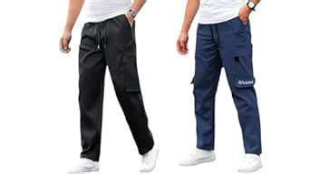 Buy RIKSAW Men's Cargo Polyester Pants for Men | Regular Fit Mid Rise ...