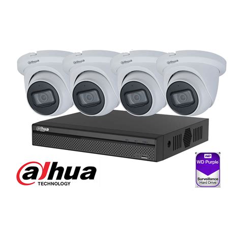 Dahua 4 Channel CCTV Security Kit: 4 Channel 4K NVR (1TB), 2 x 6MP ...