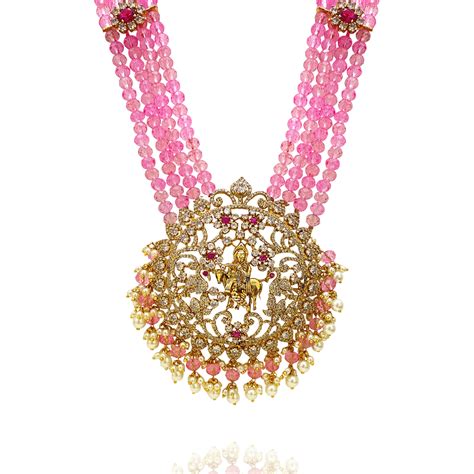 Krishna Design Temple Pendant - Custom made temple jewellery – Sneha ...
