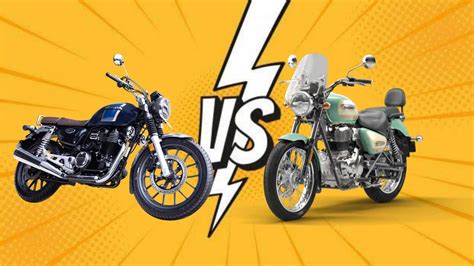 Royal Enfield Meteor 350 Aurora vs Honda H'ness CB350 Legacy