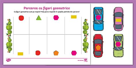 Recunoaște și potrivește figurile geometrice – Fișă de lucru