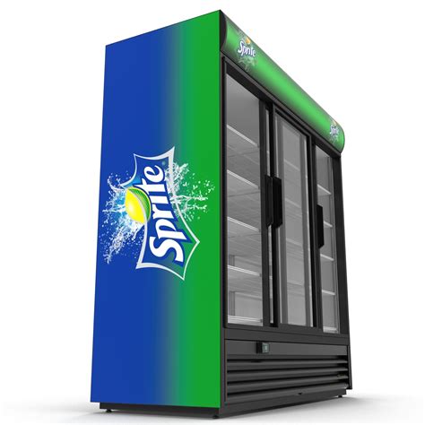 3D Sprite Three Door Display Refrigerator model | 3D Molier International