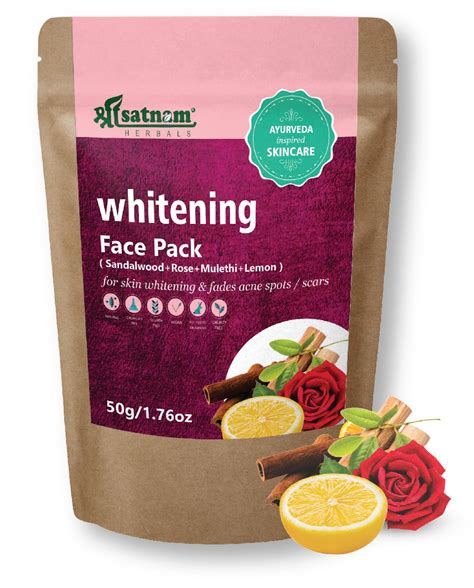 Shree Satnam Herbals Whitening Face Pack for giving whitening effect on ...