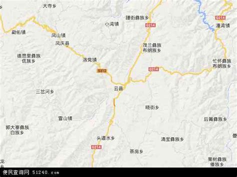 云县地图 - 云县卫星地图 - 云县高清航拍地图 - 便民查询网地图
