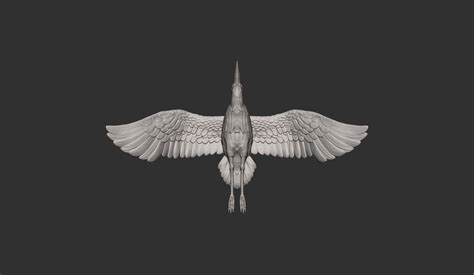 STL file Heron flies 3D print model 🐦・Model to download and 3D print・Cults