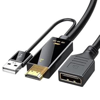 NALACAL 2 in 1 HDMI to Displayport Mini DP Replacement Cable Converter ...