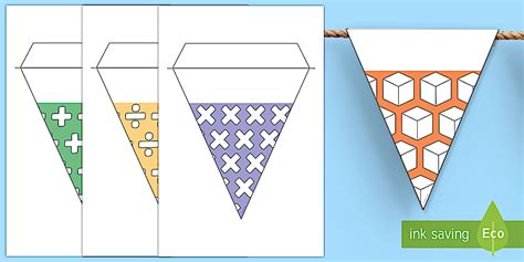 Banderitas temáticas - Matemáticas (teacher made) - Twinkl
