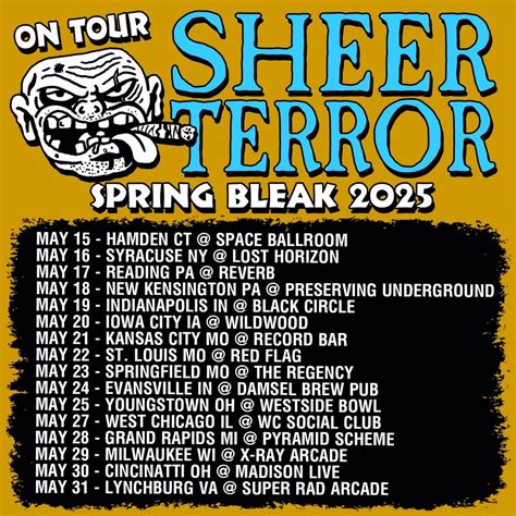 SHEER TERROR / LOST LEGION / OLD SALT / FORM / MUZZLE AT X-RAY ARCADE ...