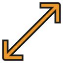 Diagonal arrow Icons & Symbols