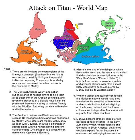 Attack on Titan World Map (Assumption & Revised) : r/titanfolk