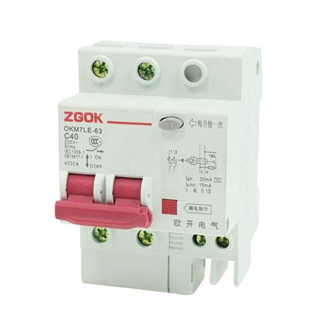 Ac 230v C40 40a Rated Current 2 Pole Elcb Professional | Desertcart INDIA