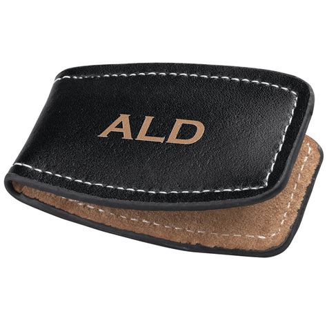 Personalized Leather Money Clip - Apparel - Miles Kimball