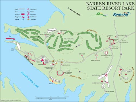 Map Of Barren River Lake Kentucky