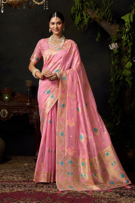 Buy Organza Sarees Online at Best Prices | 70% Off | MySilkLove