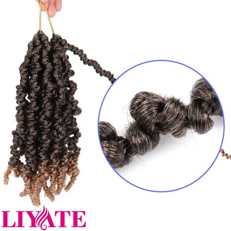 Buy Liyate 3 Packs Pretwisted Spring Twist Crochet Hair Short Curly ...