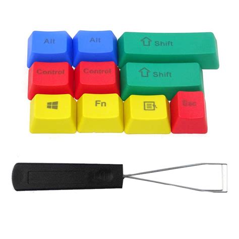 Honbay 10pcs Backlit PBT RGBY Mechanical Keyboard Keycaps with Steel ...
