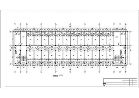 蚌埠市某中学5200平米5层教师公寓住宅楼建筑设计CAD图纸（含结构图）_公寓楼_土木在线