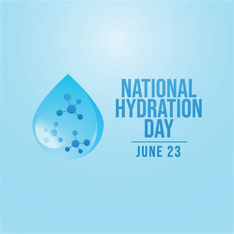 National Hydration Day design template good for celebration usage ...