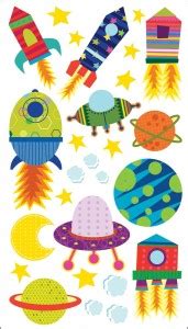 Sticko Stickers - Solar System 'N Rocket Ship - Stickers - Solar System ...