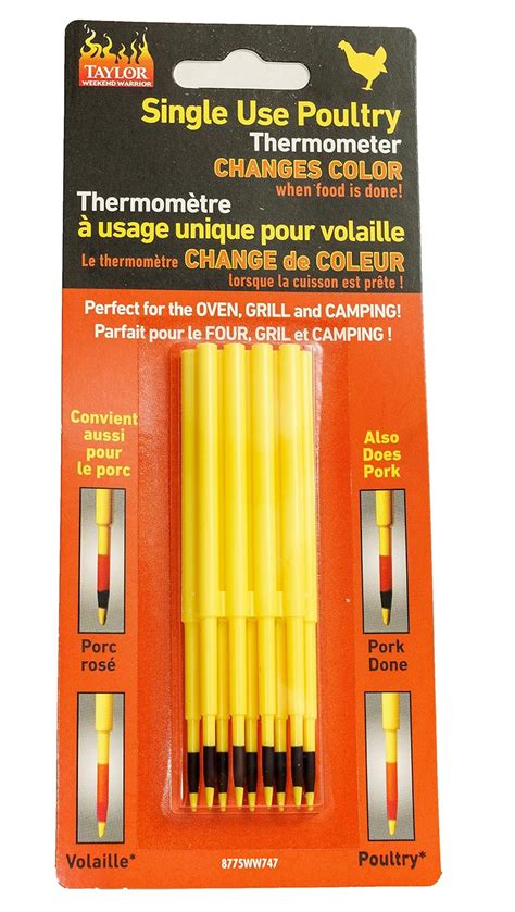Taylor Barbeque Thermometer Probe, Quick Instant Read Thermometers for ...